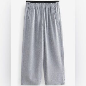 Athleta Silver Echo Wide Leg Cropped Trousers